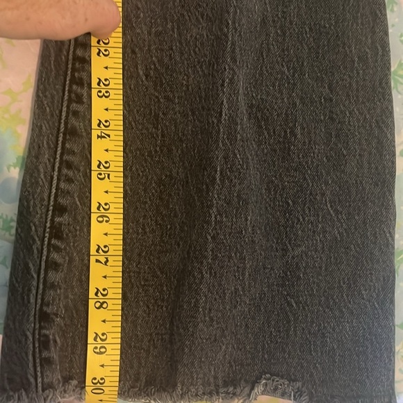 Levis Premium | Ribcage Flare Jean Gray Washed Black Size 29/8 70s High Rise - Picture 15 of 16